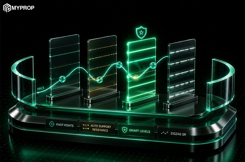 بهترین اندیکاتورهای حمایت و مقاومت در TradingView و متاتریدر؛ معرفی و مقایسه